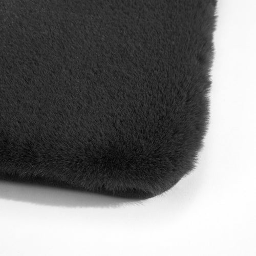Better Homes & Gardens 2-Piece Gray Faux Rabbit Fur Bath Rug Set, Soft Plush, 17"x24" & 20"x30" - Image 2