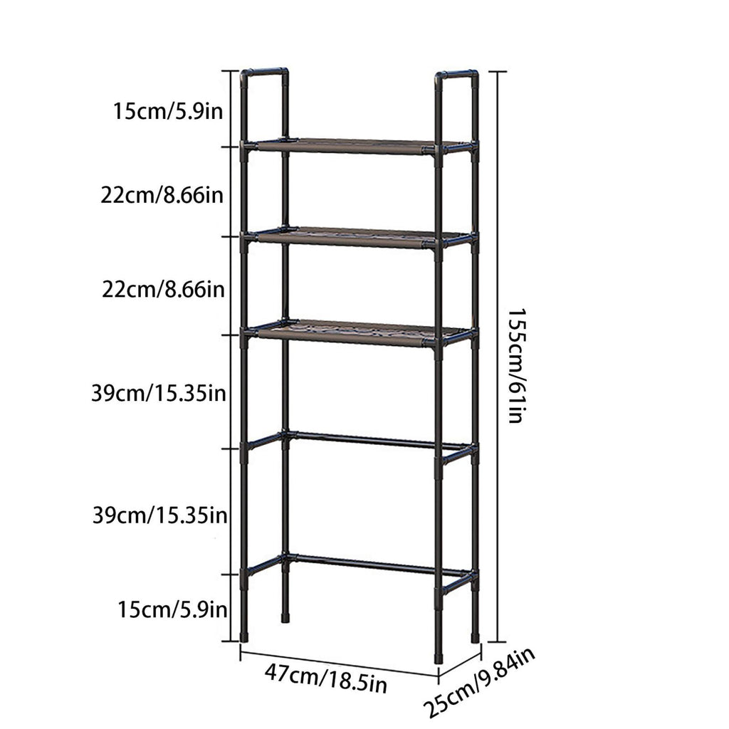 3‑Tier The Toilet Storage Rack, Space‑saving Bathroom Organizer Shelf for Toiletries, Cosmetics and Daily Essentials,... - Image 2