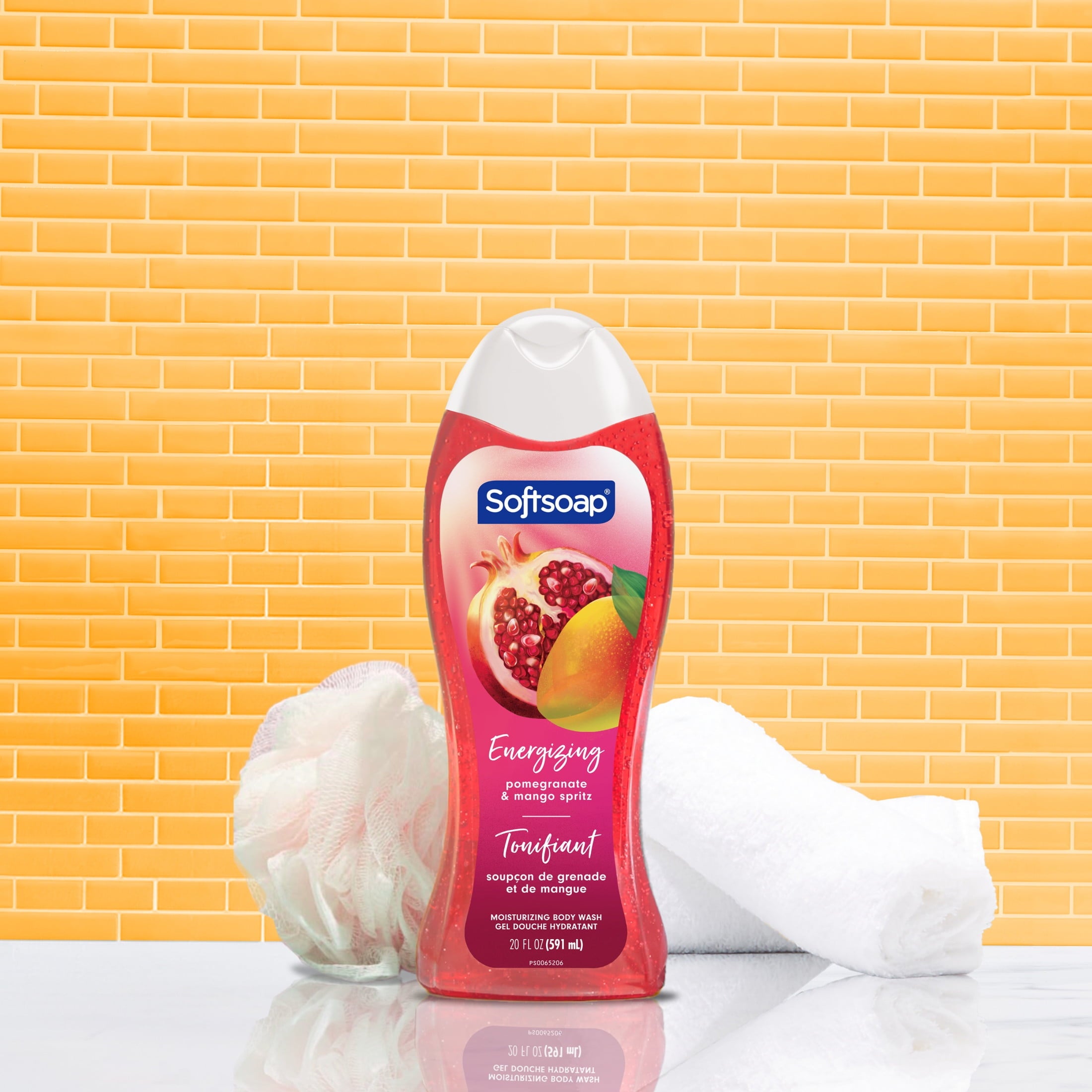 Wash, All Skin Types, Juicy Pomegranate and Mango, 20 fl oz Bottle - Image 2