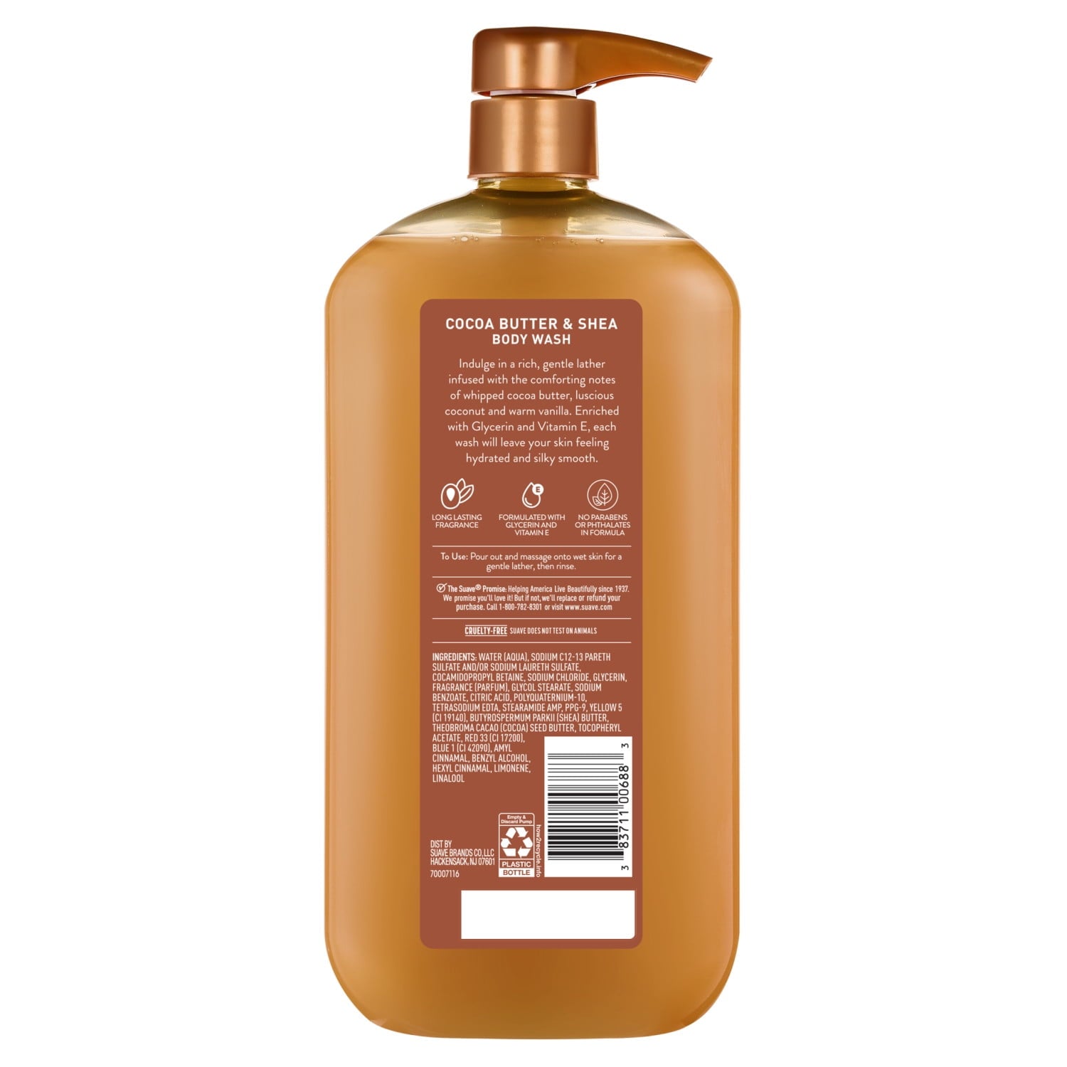 + Shea Moisturizing Body Wash with Glycerin & Vitamin E, 30 FL OZ Pump - Image 6