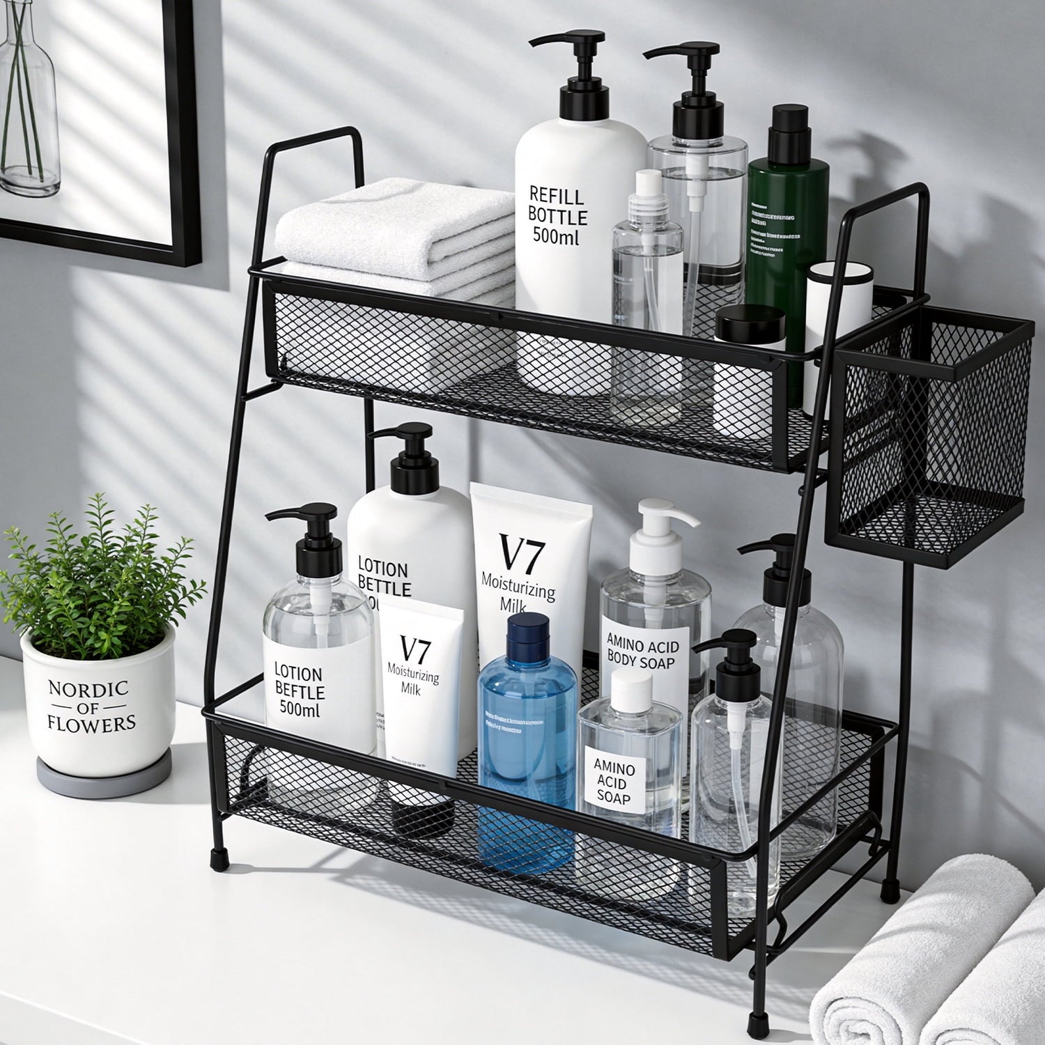 Bathroom Counter Organizer, 2 Tier Vanity Organizer and Storage for Cosmetic Skincare Perfume, Storage Organizers for... - Image 6