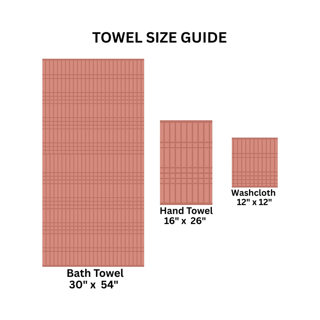 6-Piece Bath Towel Set, Super Soft Quick Dry Fade Resistant, Textured Teracotta - Image 5