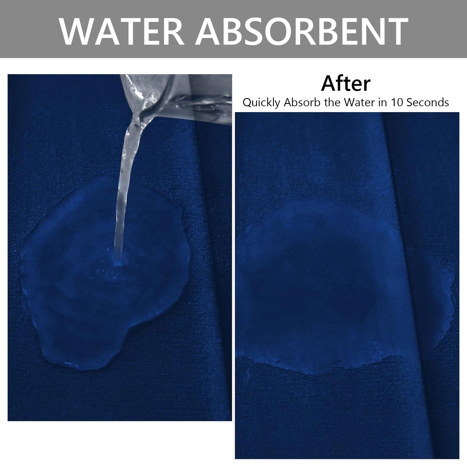 3 Pcs Memory Foam Bathroom Mat Set Bathroom Rug Set Non Slip Absorbent Toilet Mat Set Comfortable Soft Machine Wash N... - Image 3