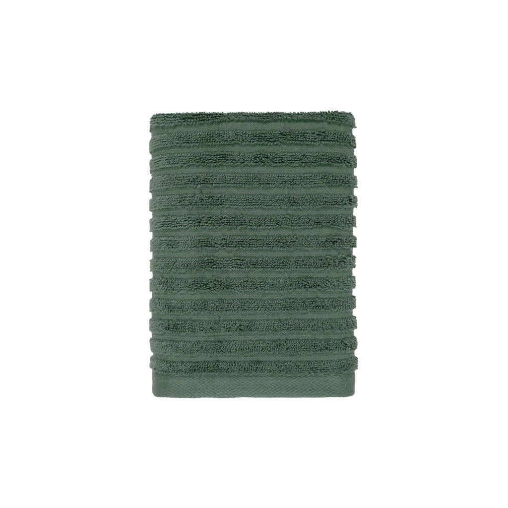 PowerLoft 6 Piece Bath Towel Set, Green Ash Textured Stripe - Image 6