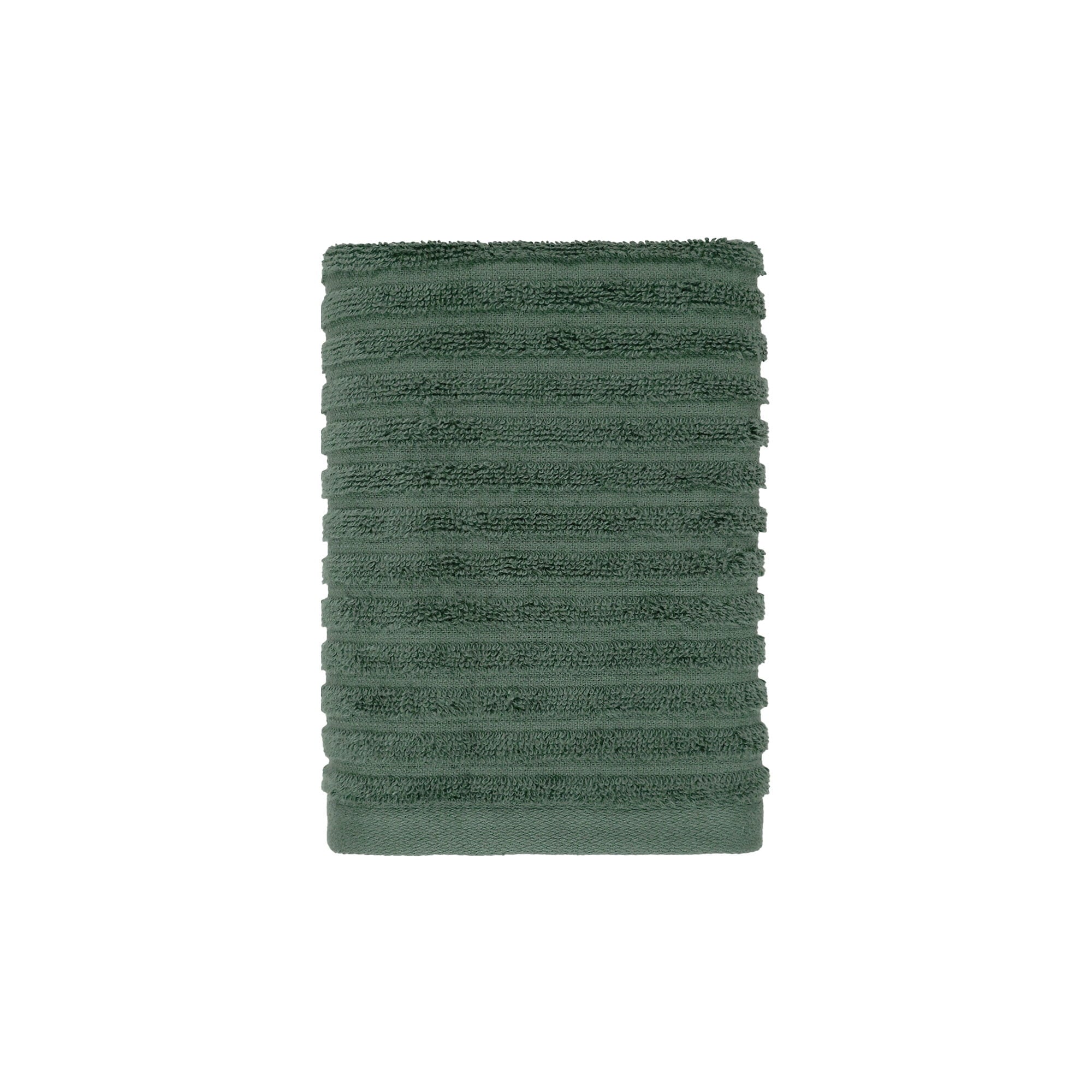 PowerLoft 6 Piece Bath Towel Set, Green Ash Textured Stripe - Image 6