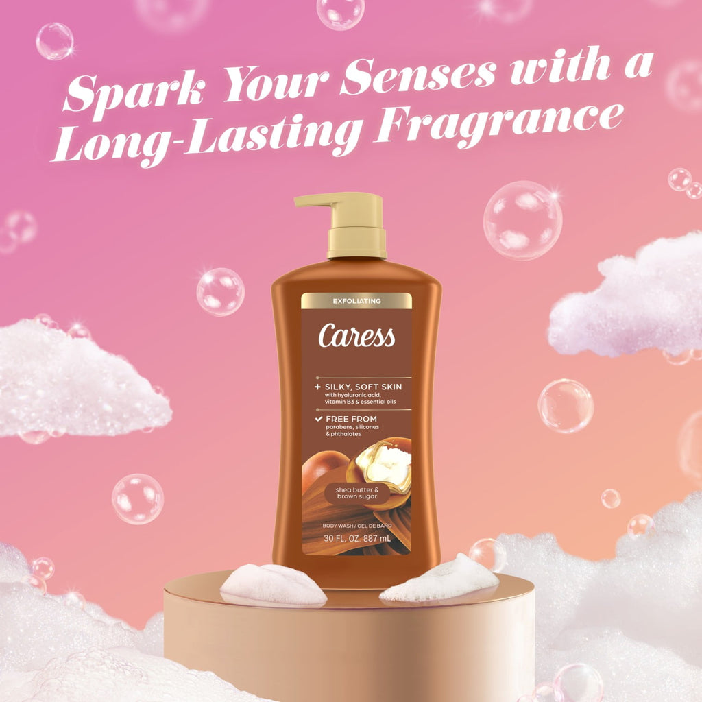 Wash for Women, Shea Butter & Brown Sugar Shower Gel for All Skin 30 fl oz - Image 4