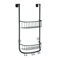iDesign Forma Over the Door Shower Caddy, Matte Black