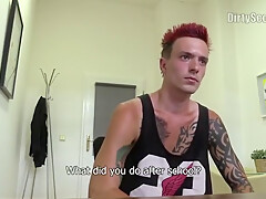 141 - Tattooed Punk Gets A Good Sum Of Cash To Get Ass Fucked By An Agent