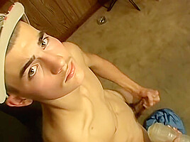 18 Year Old, Cute, Straight Guy Cums in Sex Toy - Money