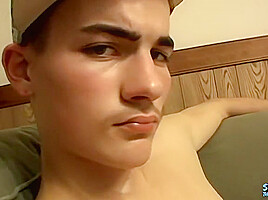 18 Year Old, Cute, Straight Guy Cums in Sex Toy - Money