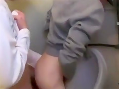 2 Boys In A Public Toilet