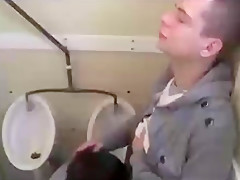 2 Boys In A Public Toilet