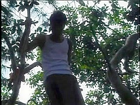 2 couples having swinger sex outdoors