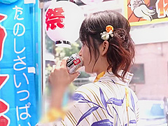 240710花火大会へ向かう女子をゲットb4