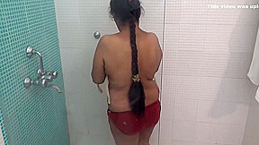 A Desi Bhabi Bathing Nude In Bathroom