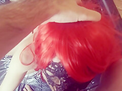A Milky Gagging - Deepthroat Blowjob With Milk In My Mouth!
