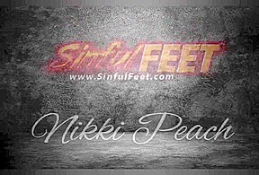 Absolutely Gorgeous Feet On Nikki Peach On Display For You