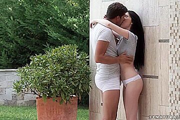 Action With Charming Girl - Outdoor Sex