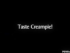 Addie Juniper In Pov Creampie Eating With Pussy Full Of Cum And Chastity
