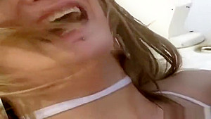 Adorable bald Lea Lexus featuring blow job video in outdoor