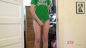 Alana Rains strips during photo-shoot