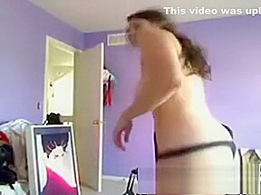 Alone Step mom gets naughty on cam