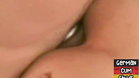 Amateur German gay fucked and mouthjizzed by BF at home