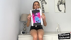 Amateur SPH babe disgracing small cocks in SPH dirty talk