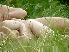 Amateur sex in the nature caught on tape