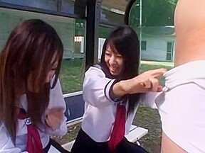 Amazing Japanese chick Ruka Namiki, Ema Kisaki, Rui Yazawa in Exotic Outdoor, Girlfriend JAV clip