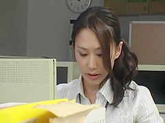 Amazing Japanese girl Chisato Ayukawa in Fabulous Office JAV video