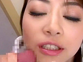 Amazing Japanese model Maki Hojo in Incredible Close-up JAV movie