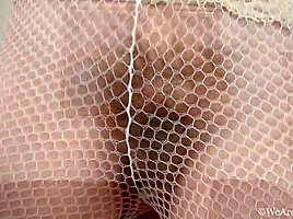 Amber S strips and shows off moist hairy pussy - WeAreHairy