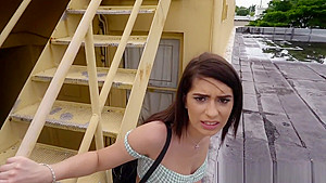 American pulled teen 18+ doggystyles by cock