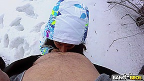 Amia Miley's Winter Holiday - BangBros