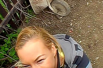 Angelina Gets Fucked on A Wheel Barrel