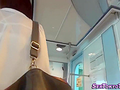 Asian Babe Flashes Snatch