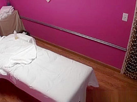 Asian Handjob Masseuse Pulling Dick For Client