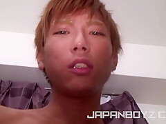 Asian Takuya Masturbates With Dildo
