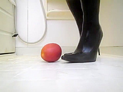 Asian Thigh High Boots Crush Apple