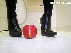 Asian Thigh High Boots Crush Apple