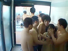 Asian babe is hot and bathing in the spa part5