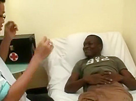 Asian doctor fucks black patiënt
