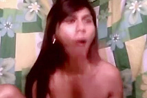 Asian ladyboy webcam self sucking 