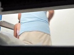 Asian woman got her nude tits spied in medical office