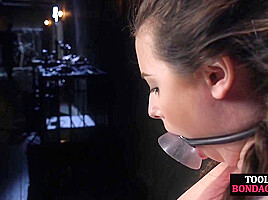 BDSM babe whipped and toyed by master in 1st BDSM lesson