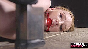 BDSM submissive babe learns rough pussy eshock discipline