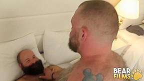 BEARFILMS Bears Big Step daddy and Little Step daddy Bareback Hard
