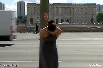 Babe Walked In Public With Vibrator With Tommy Pistol