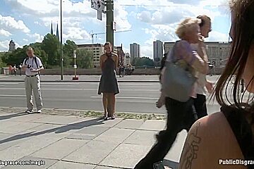 Babe Walked In Public With Vibrator With Tommy Pistol